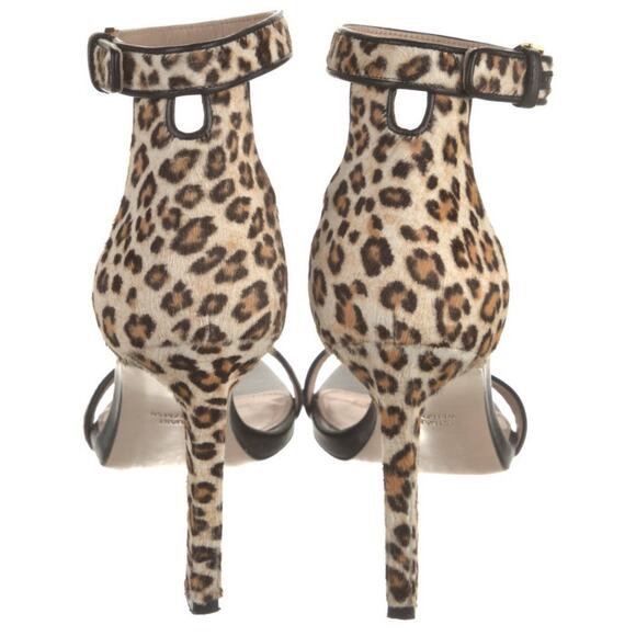 Stuart Weitzman Leopard Stiletto Sandal Heeled Nudist Minimalist Size EU 40.5 - Picture 3 of 5